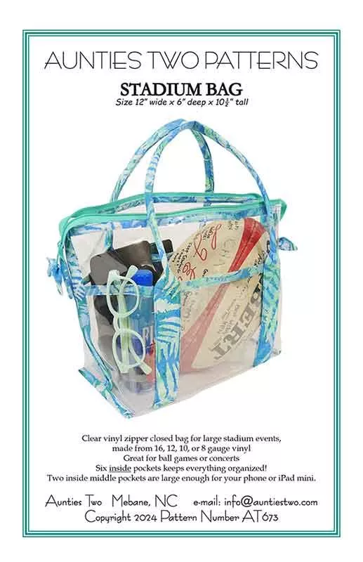 Stadium Bag (Aunties Two Pattern)
