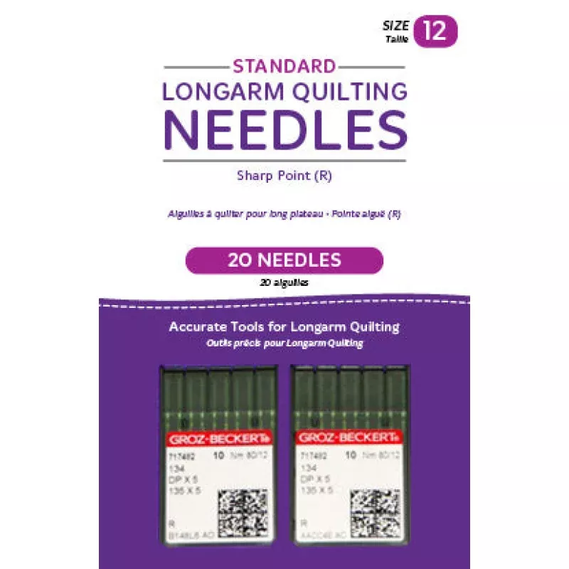 Standard Longarm Quilting Needles Size 12