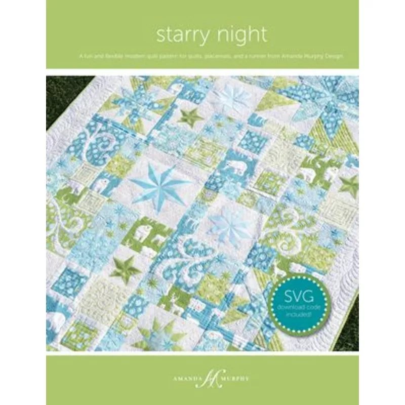 STARRY NIGHT with SVG Pattern by Amanda Murphy
