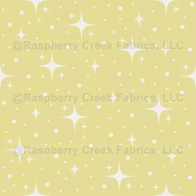 Stars & Dots on Yellow