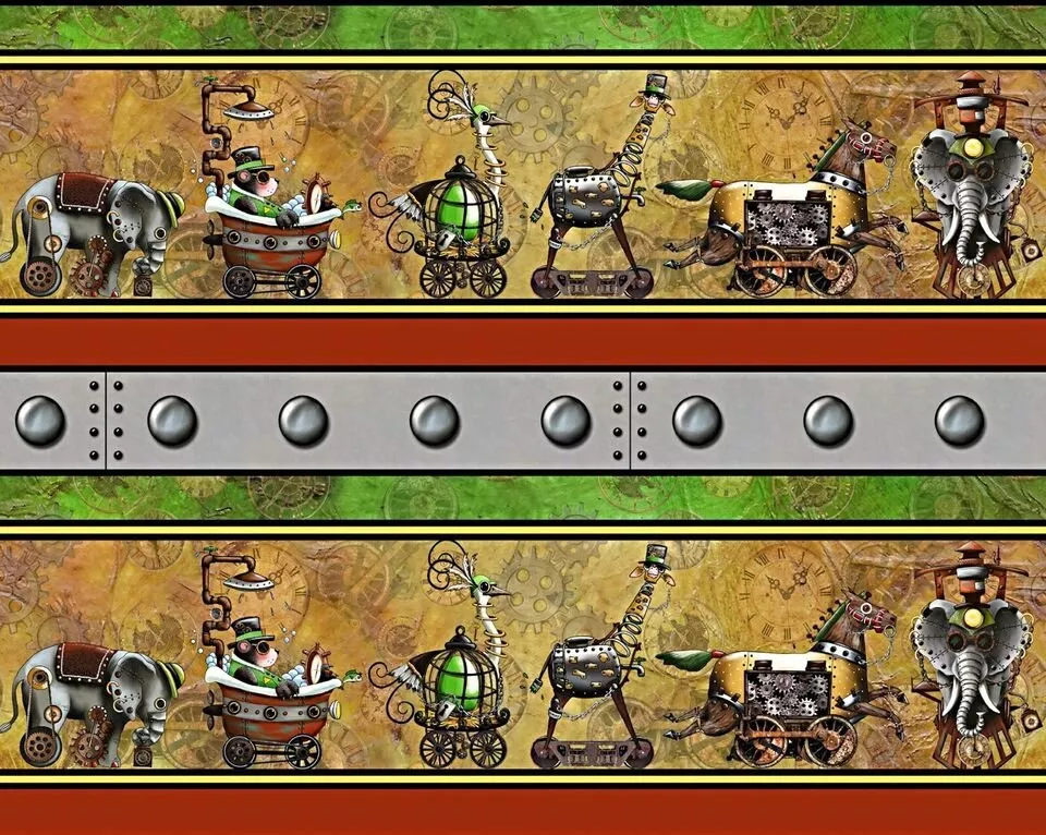 Steampunk Stripe - Multi - Steampunk Express