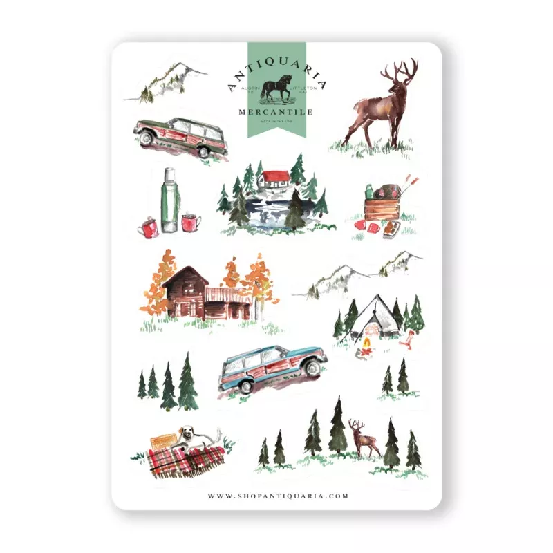 Sticker Sheet: Alpine Lodge