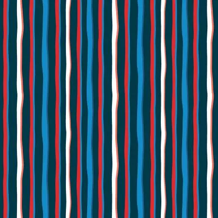 Stripes - Navy - Cross Country - Tamara Kate