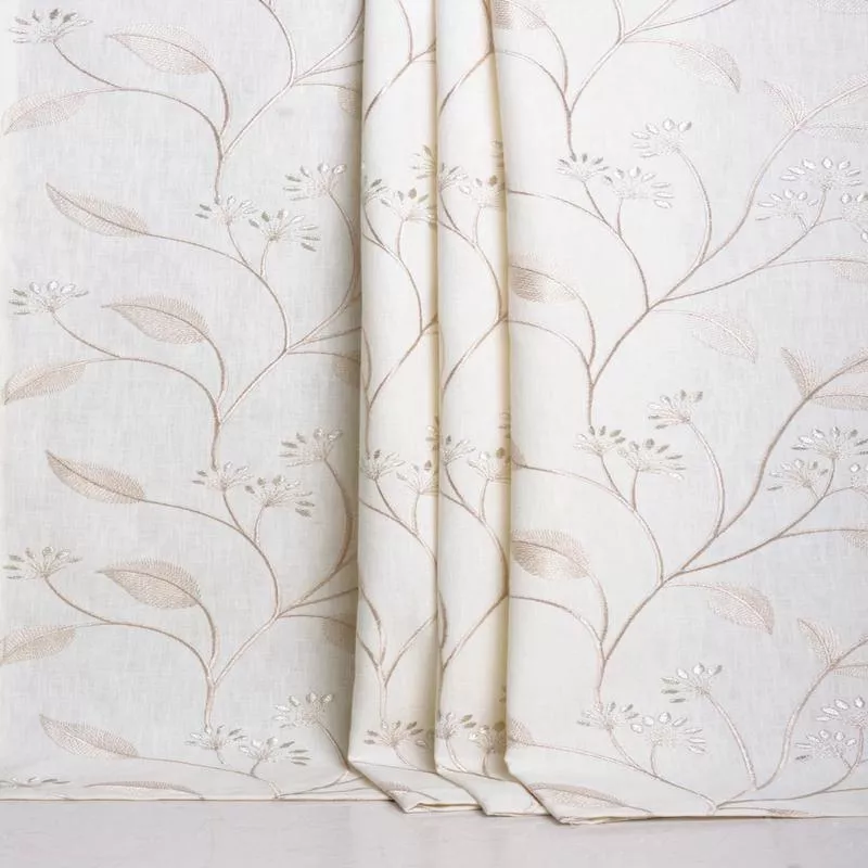 ‘Sufi’ Fabric by the Metre (White/ Cream)