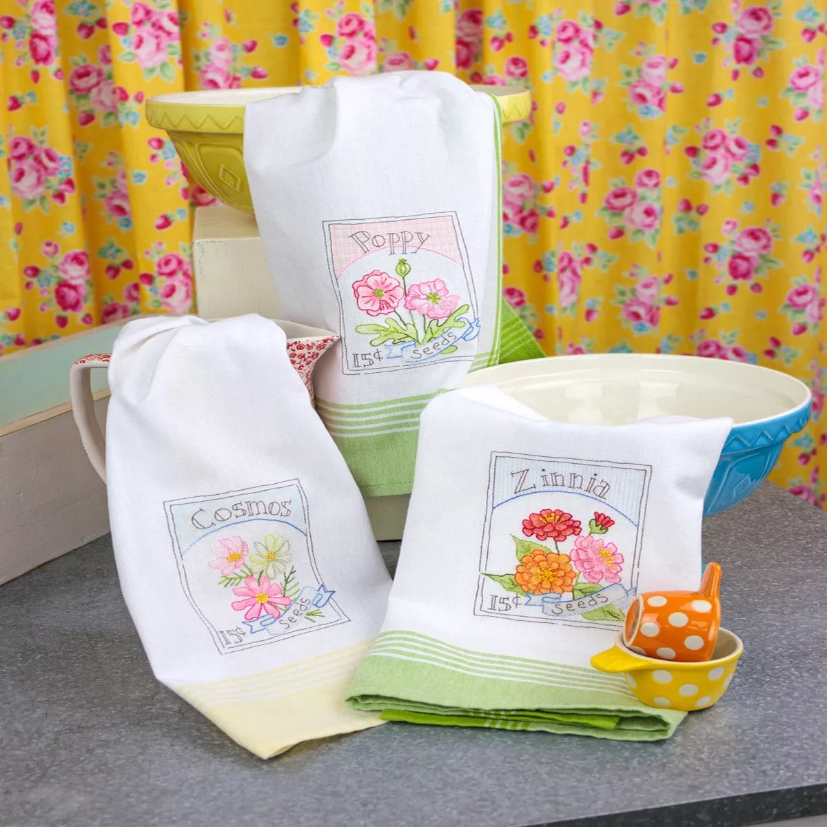 Summer Garden Dish Towels