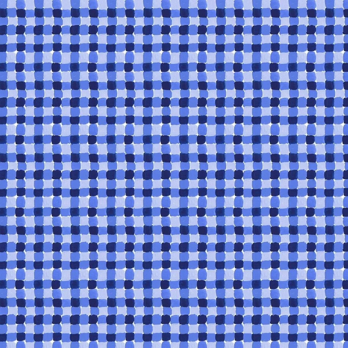 Summertime Quilt Fabric Gingham Blue
