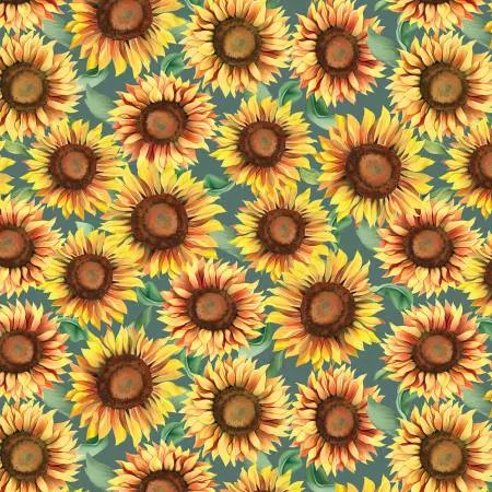Sunflower Soiree - Green - Nicole Decamp