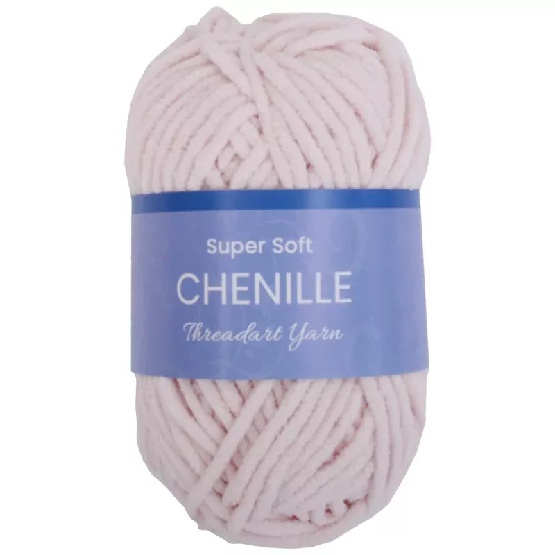 Super Soft Chenille Yarn – #5 – Blush Pink