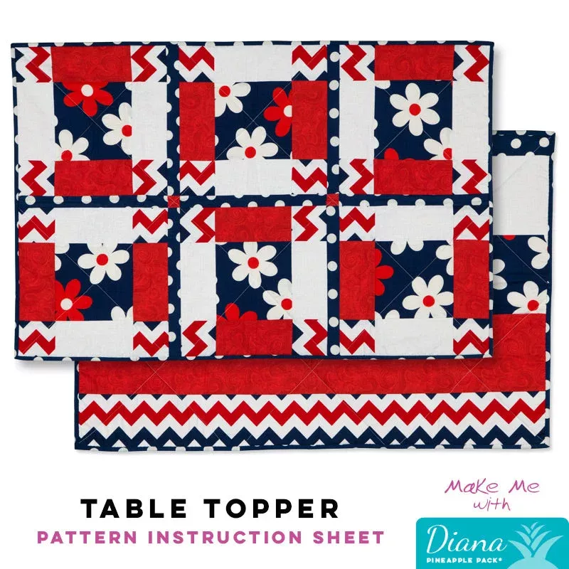 Table Topper – Diana Pineapple Pack Pattern