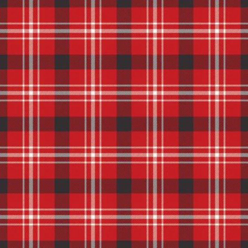 Tartan on Red