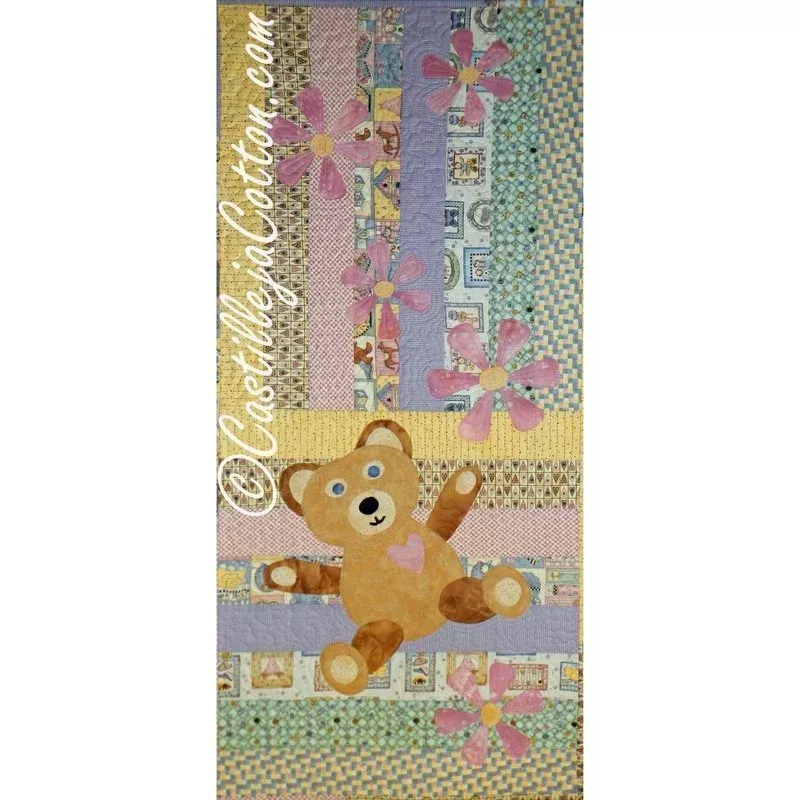 Teddy in the Flowers Downloadable Pattern