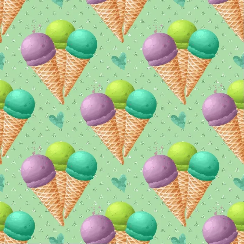 Three Cones on Triangle Fabric – Green