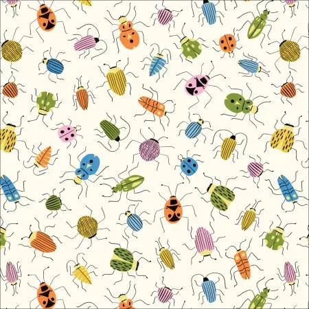 Through the Window Organic Little Creatures Ivory/Multi