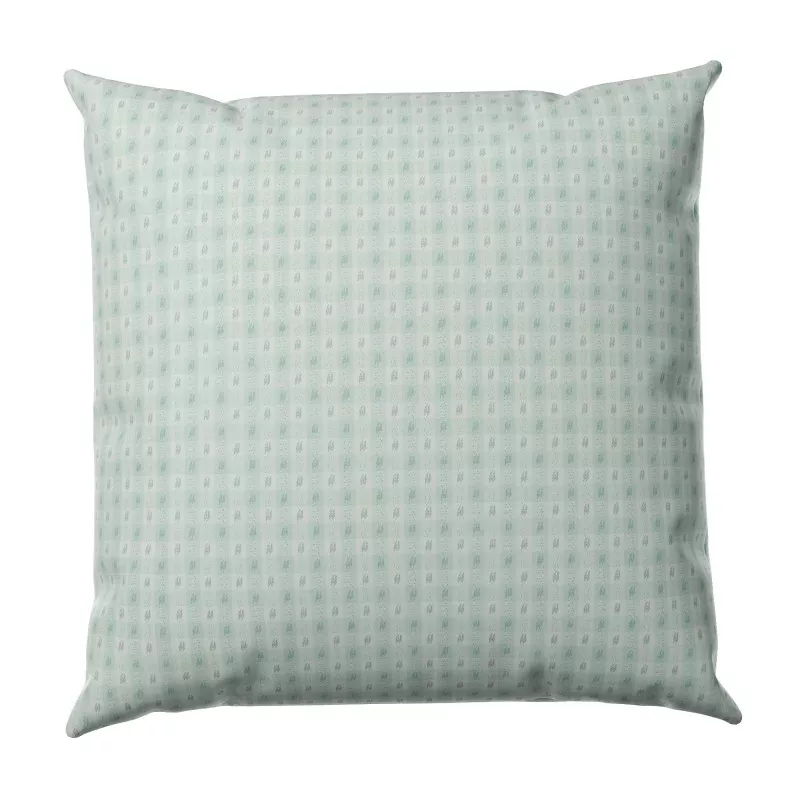Throw Pillow in Luxe Gingham – Spa