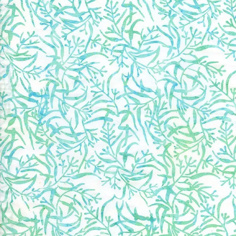 Timeless Treasures – Tonga Batik Splash Leafy Florals – 1/2 YARD CUT