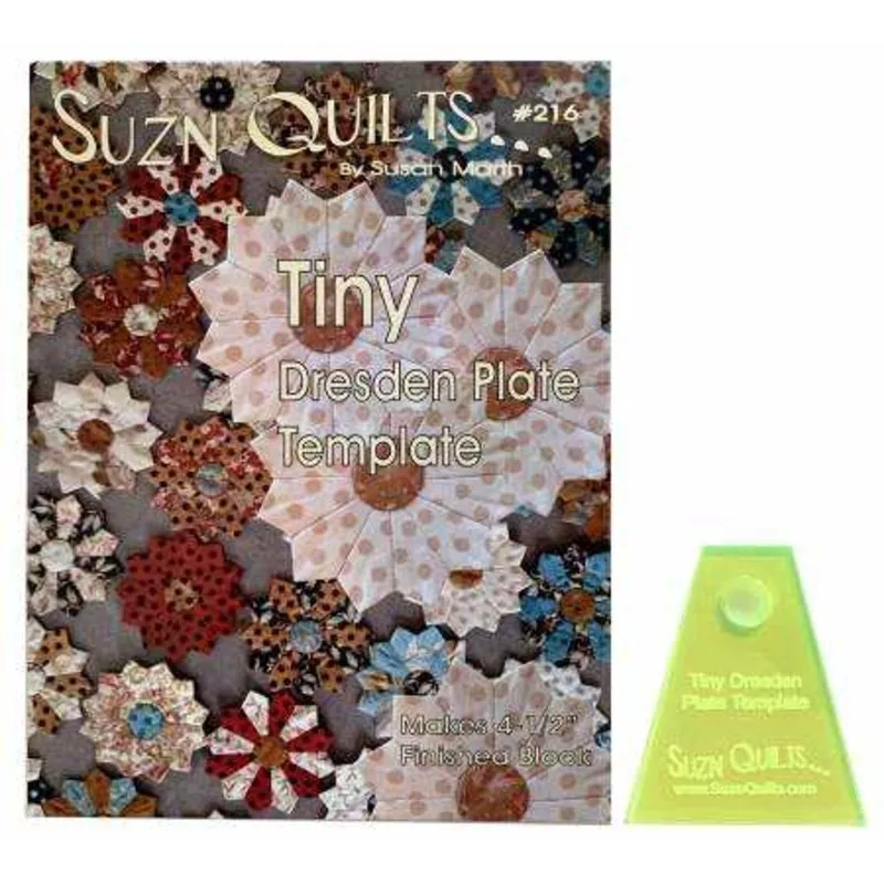 Tiny Dresdan Plate Template by Susan Marth