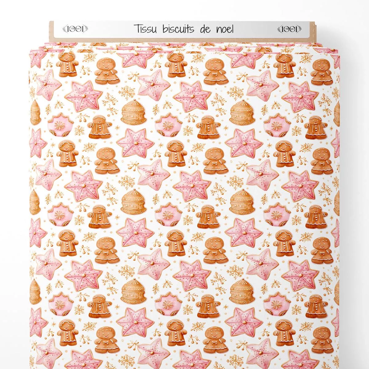 Tissu – biscuits de noel
