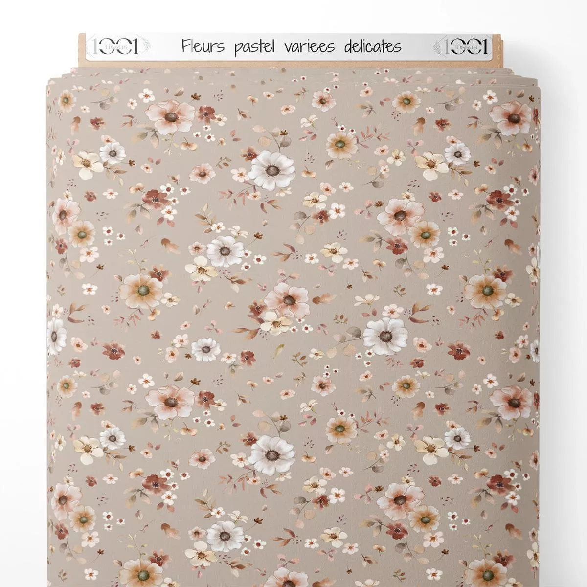 Tissu – Fleurs pastel varies dlicates