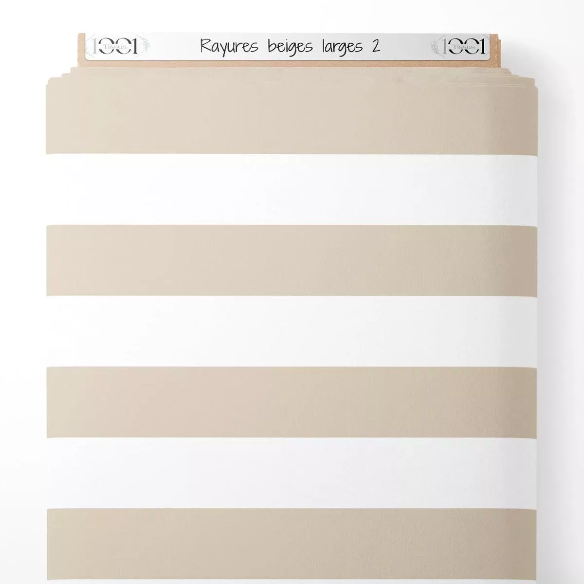 Tissu – Rayures beiges larges 2