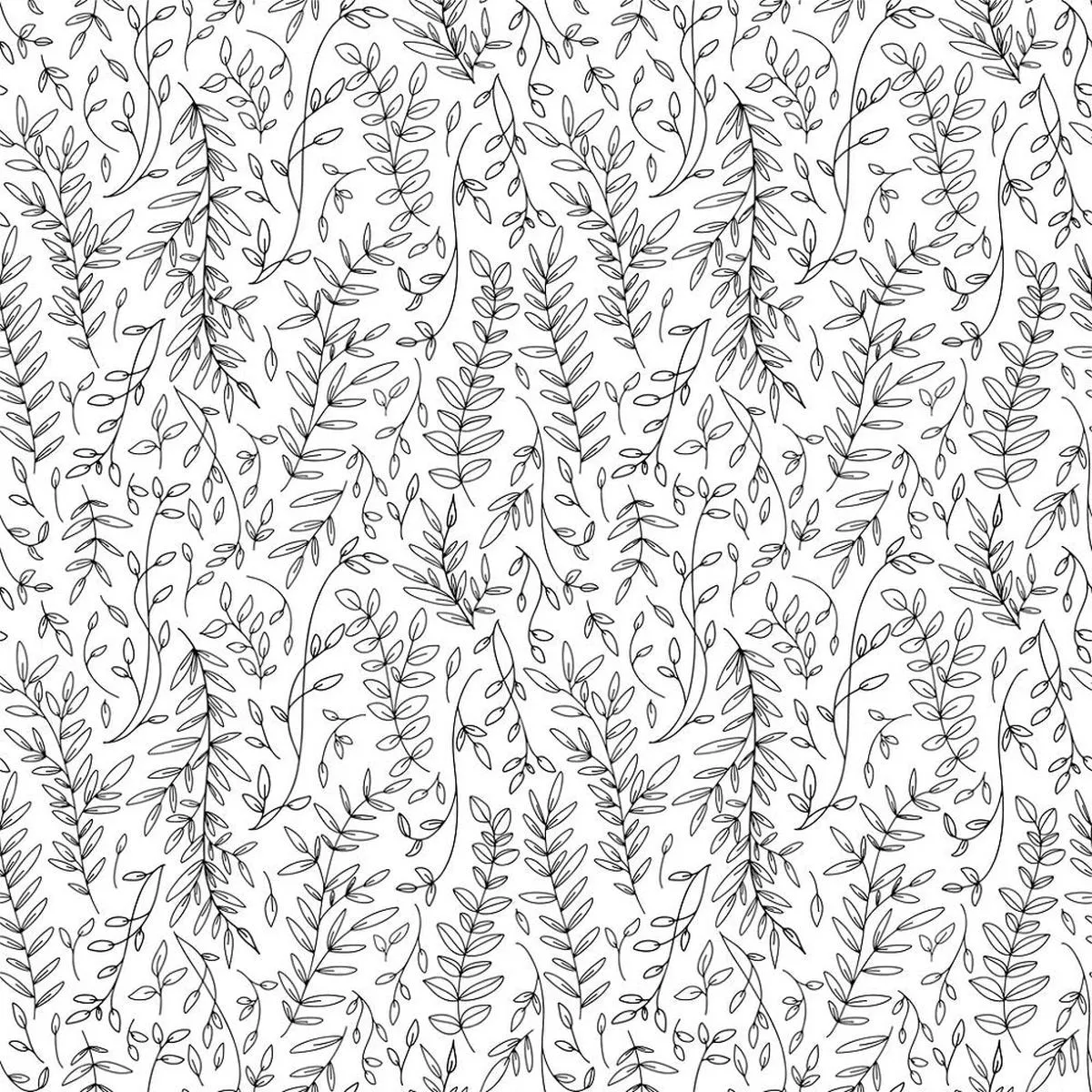 Tree Branches And Leaves Fabric