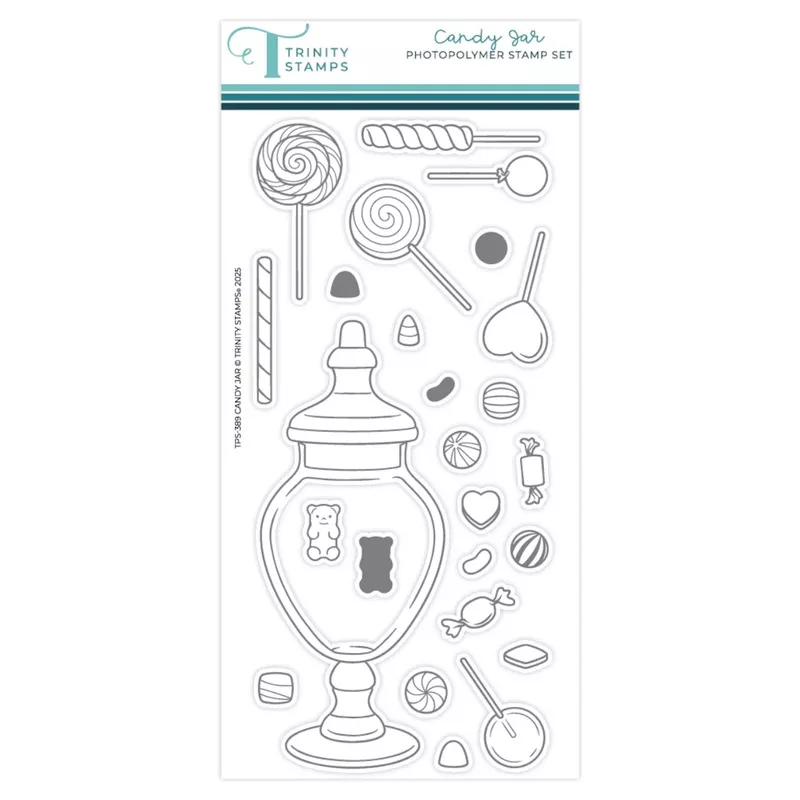 Trinity Stamps Candy Jar Clear Stamp Set tps-389*