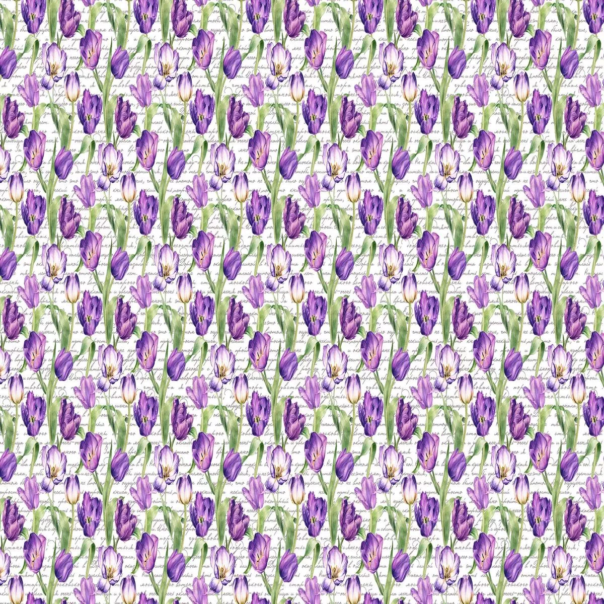 Tulip Garden DP28495-10 White Multi