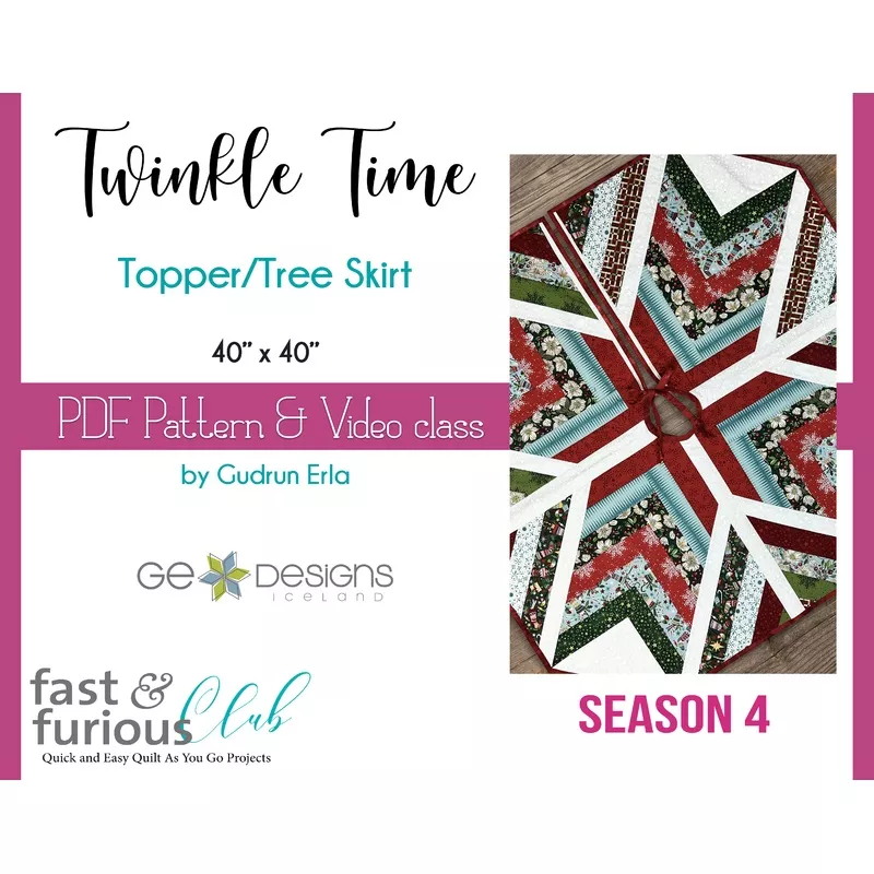 Twinkle Time Topper/Tree Skirt – Pattern and video class