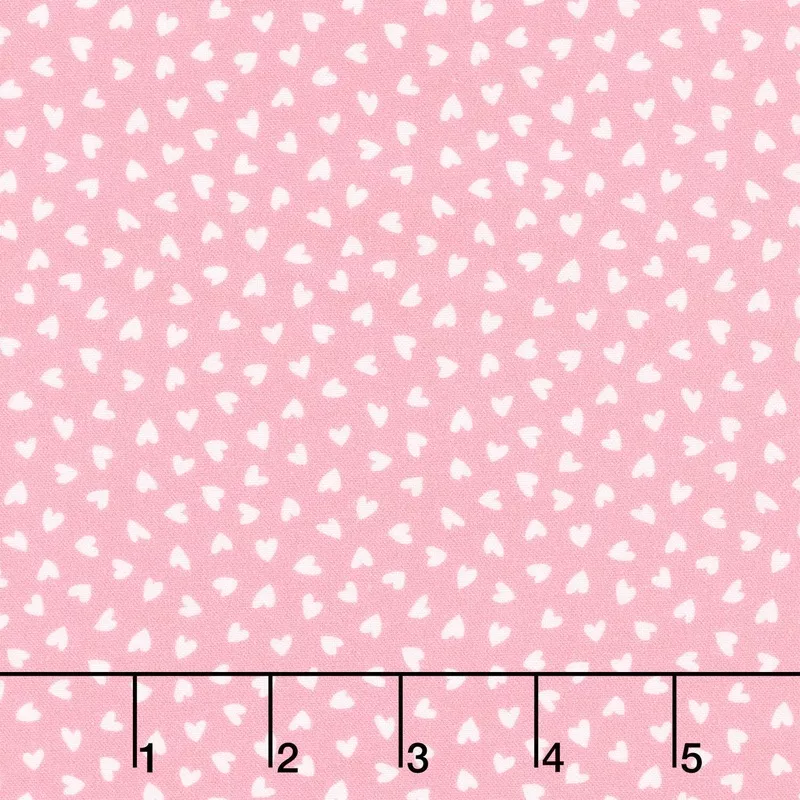 Twirling Tutus – Tiny Hearts Pink Yardage