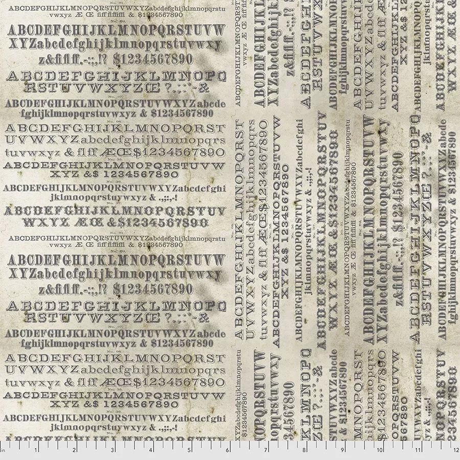Typography - Parchment - Monochrome - Tim Holtz