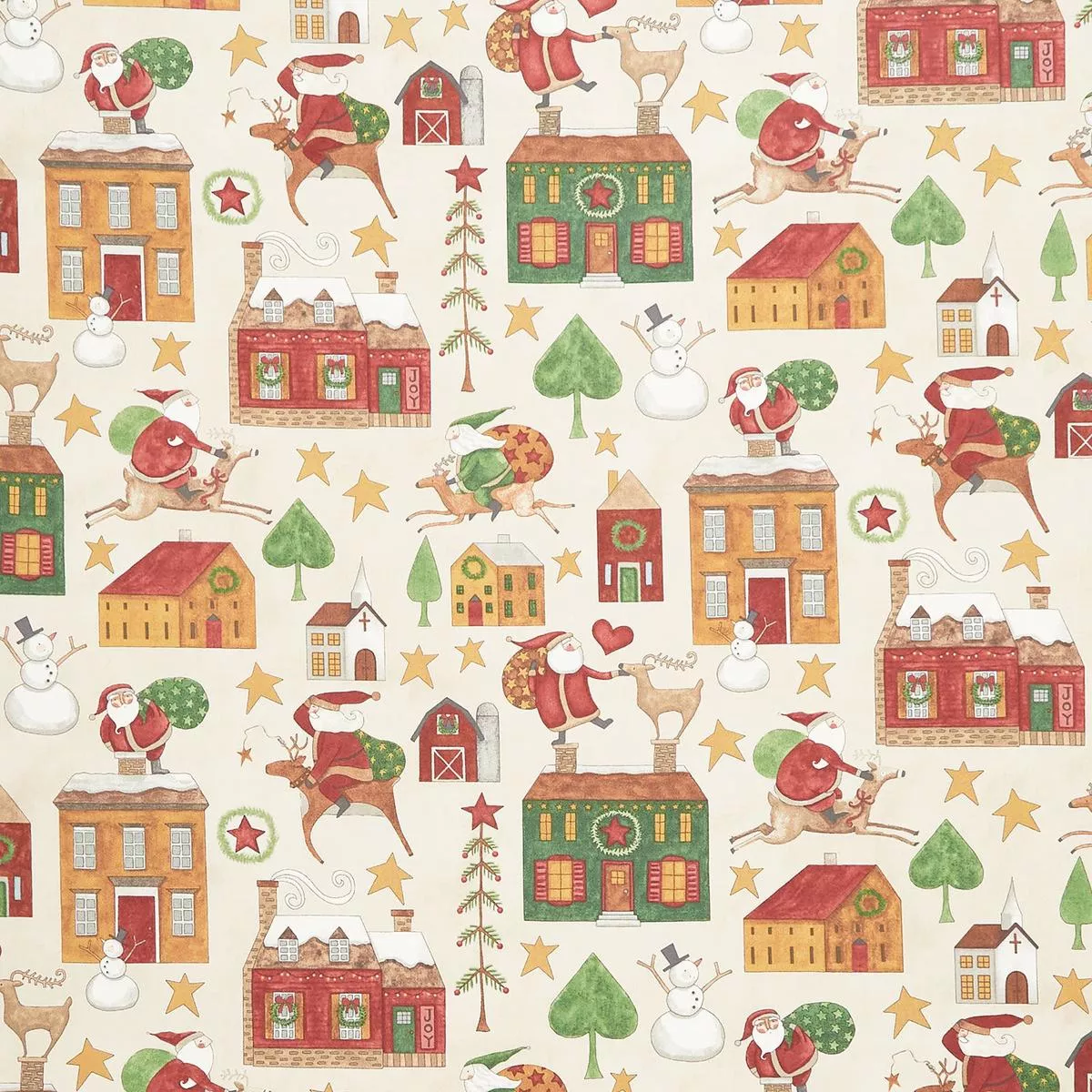 Up on the Housetop – Main Snowflake Yardage