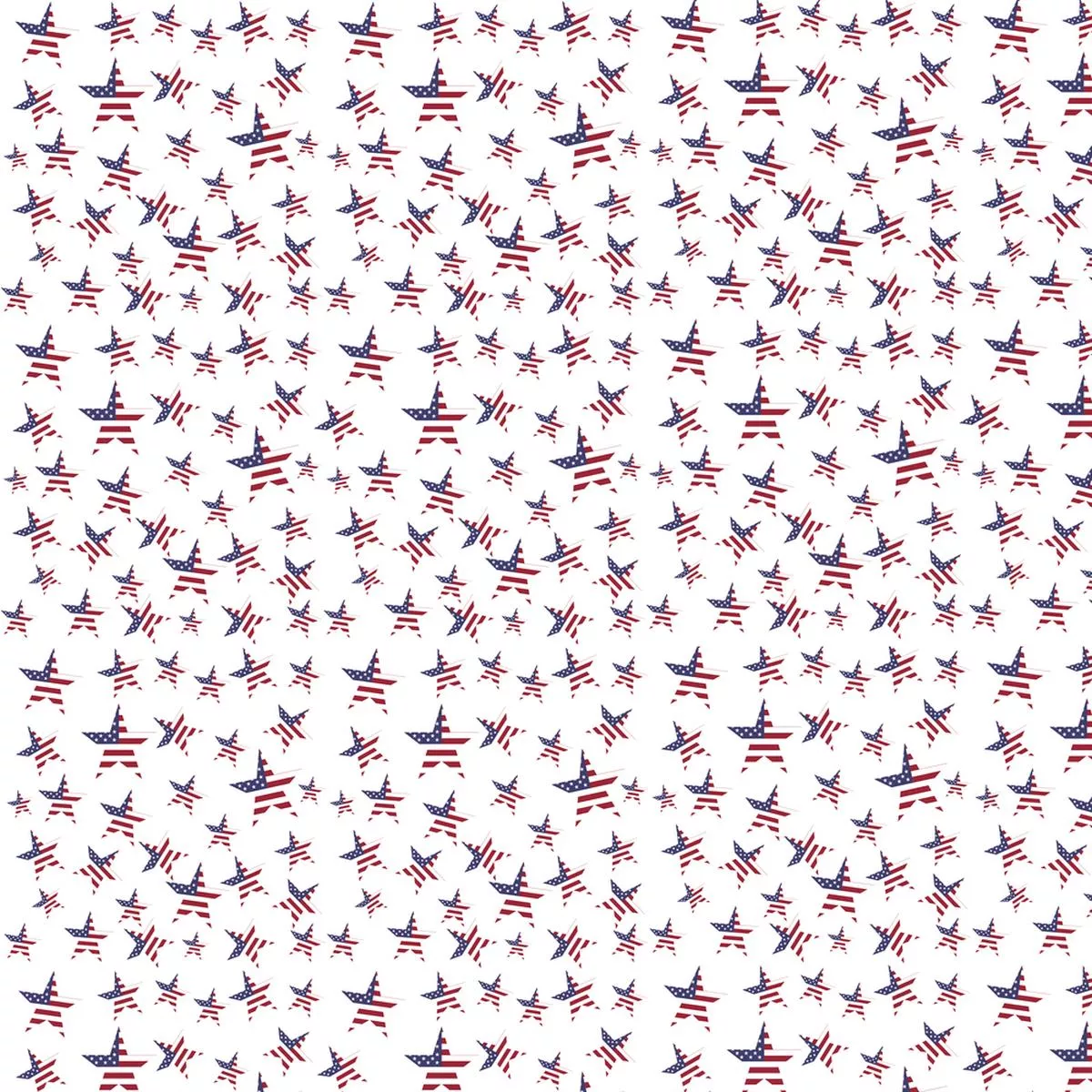 USA Flag Stars Fabric – Multi