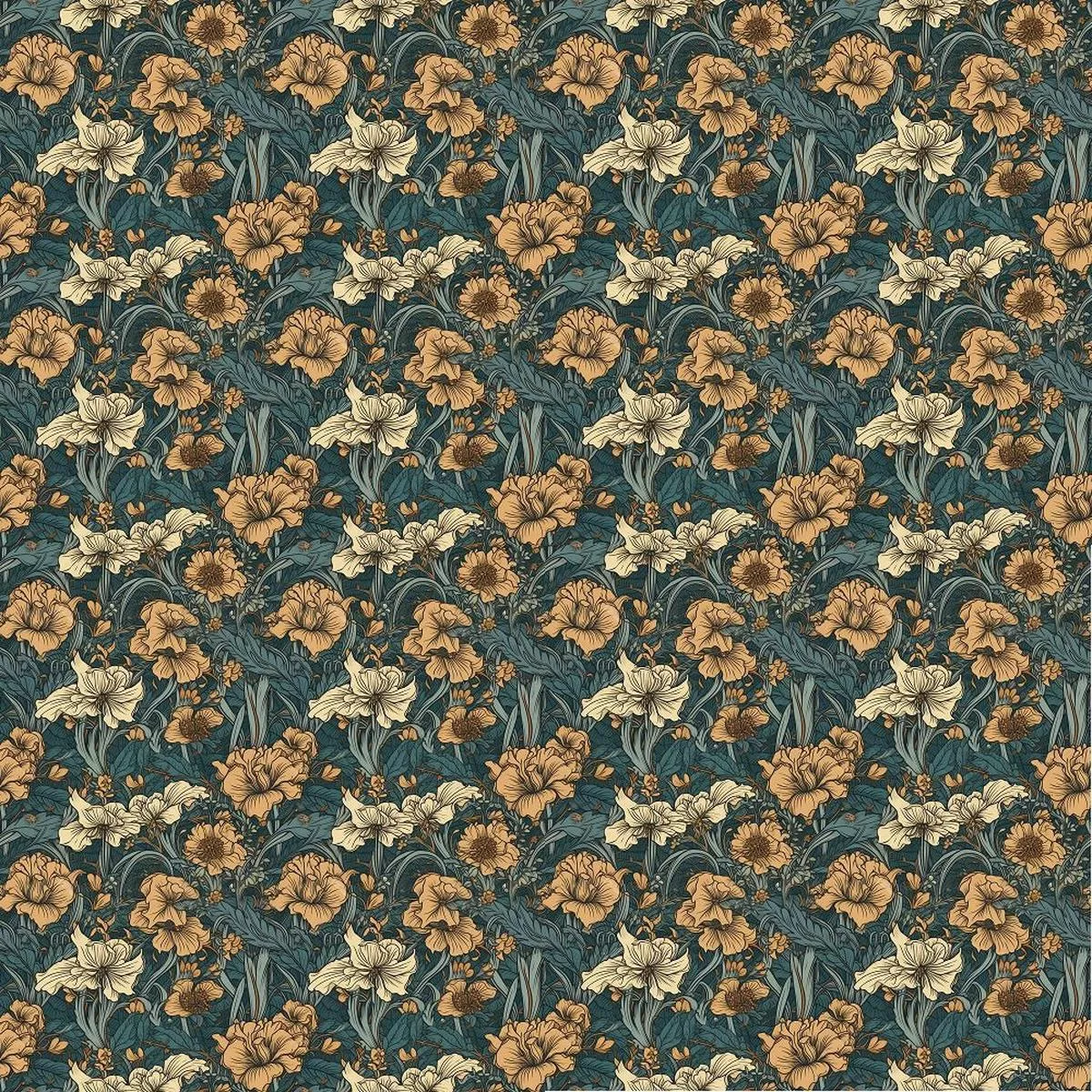 Vintage Fairytale Pattern #11 Fabric