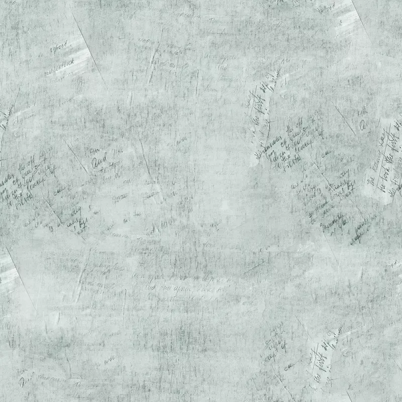 Vintage Script Fabric – Fair Aqua