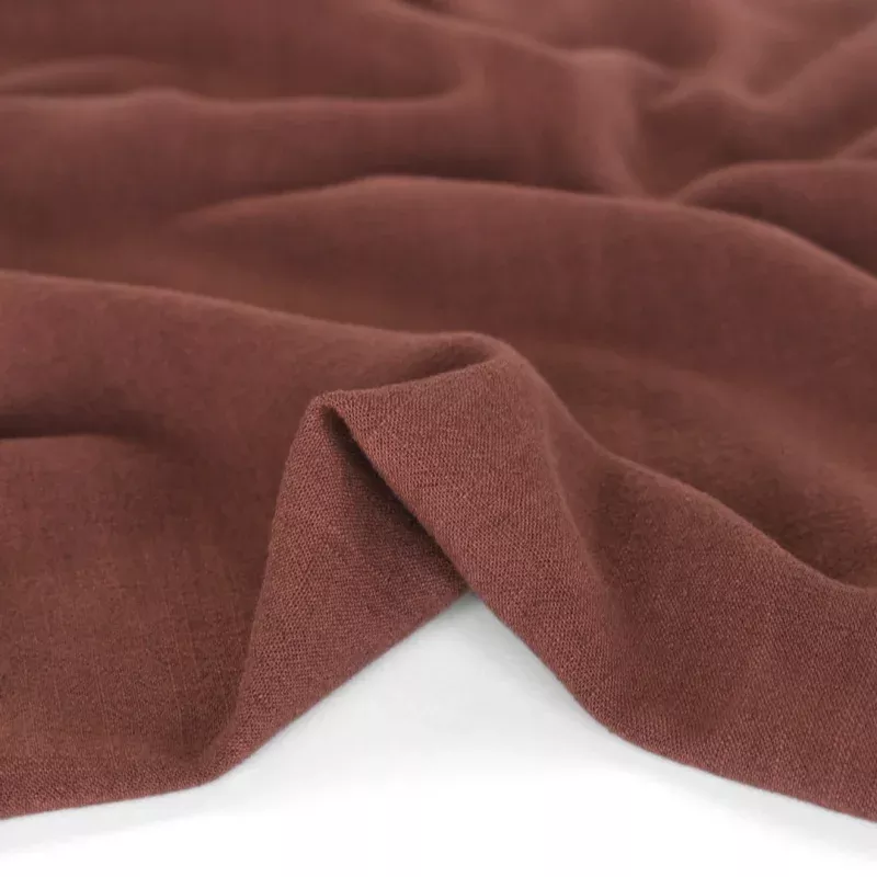 Viscose Linen Noil – Baked Clay