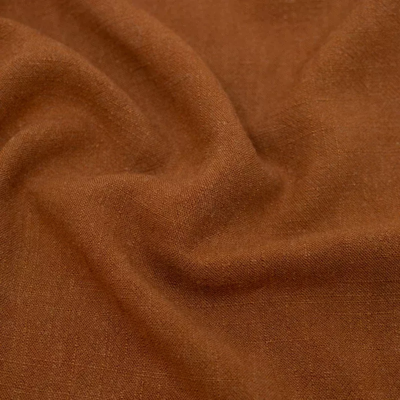 Viscose Linen Noil – Cinnamon