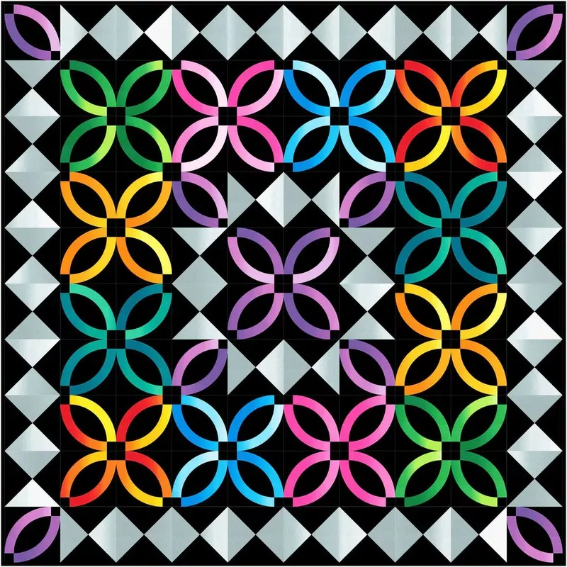 Wedding Confetti Quilt Pattern by Bound To Be Quilting