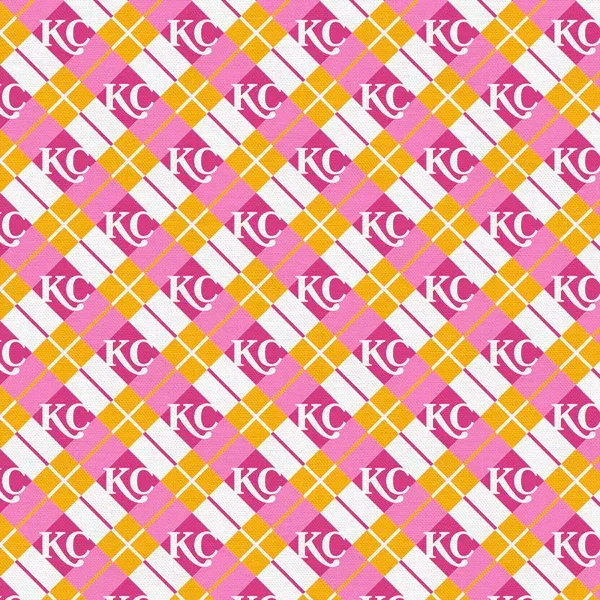 What a Catch KC Plaid Pink/ Gold