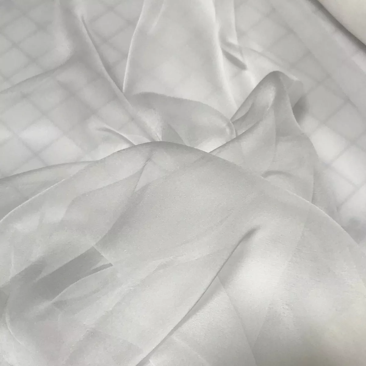 White – 3mm Silk Gauze Fabric