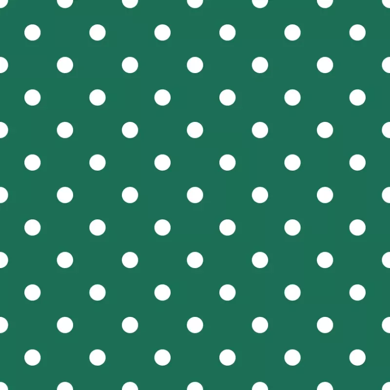 White Dots Fabric – Hunter Green