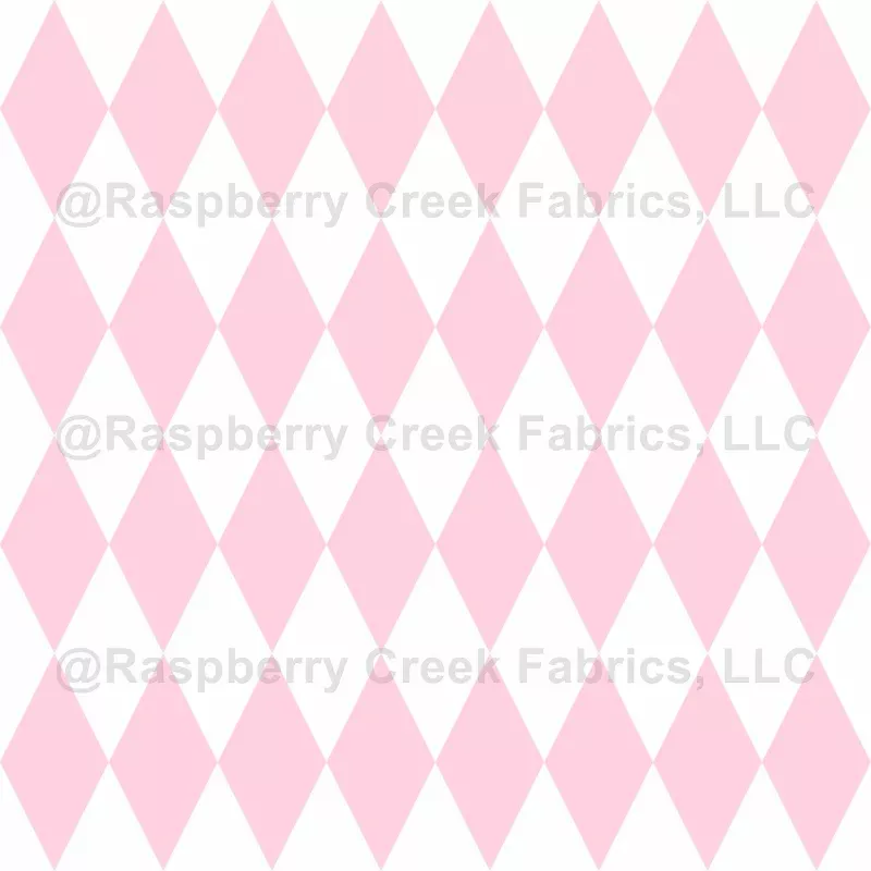 White & Light Pink Harlequin Diamonds