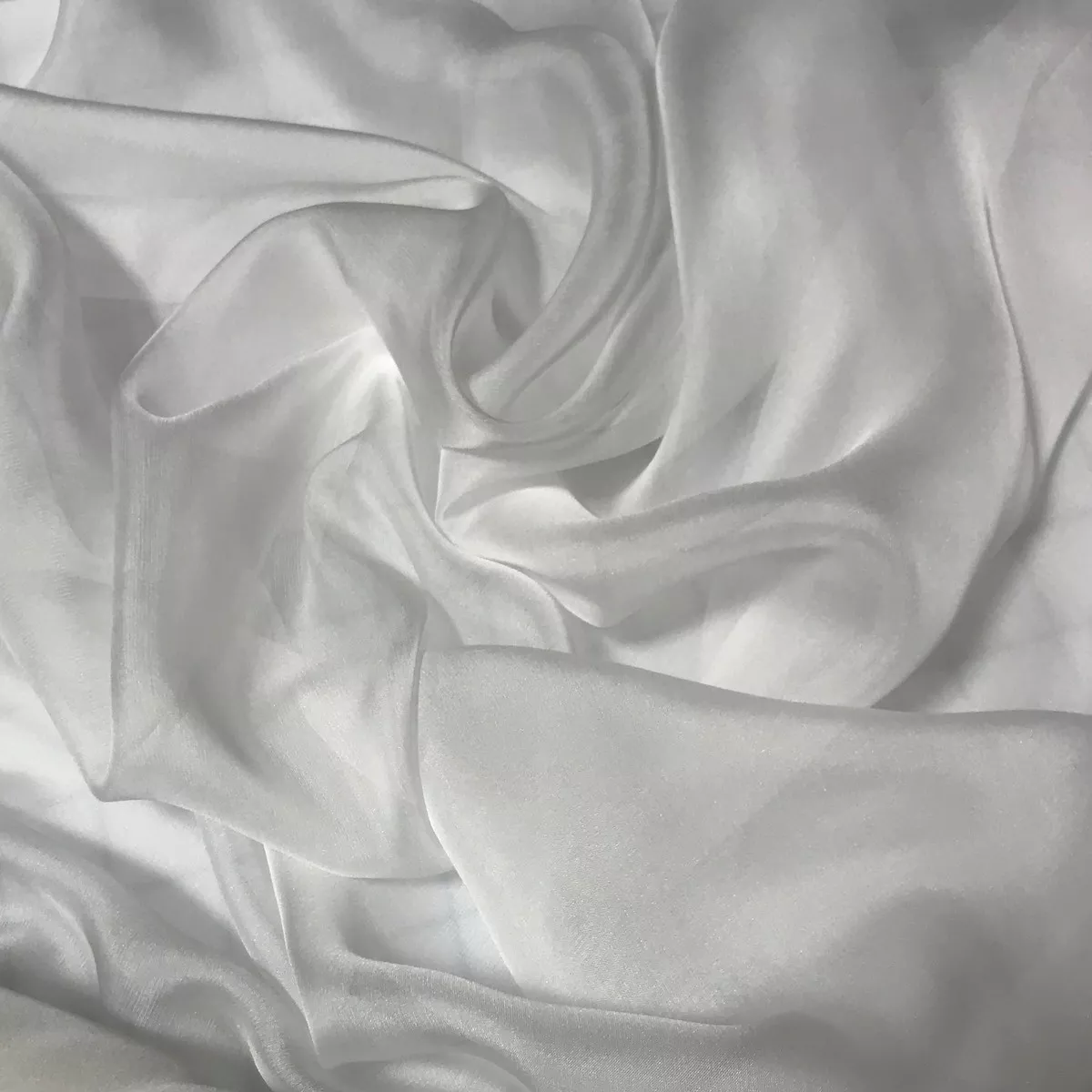 White – Soft Silk Organza Fabric