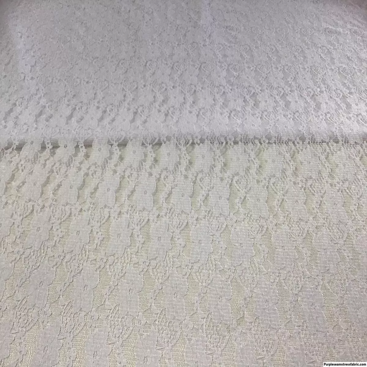 White Stretch LaceFabric