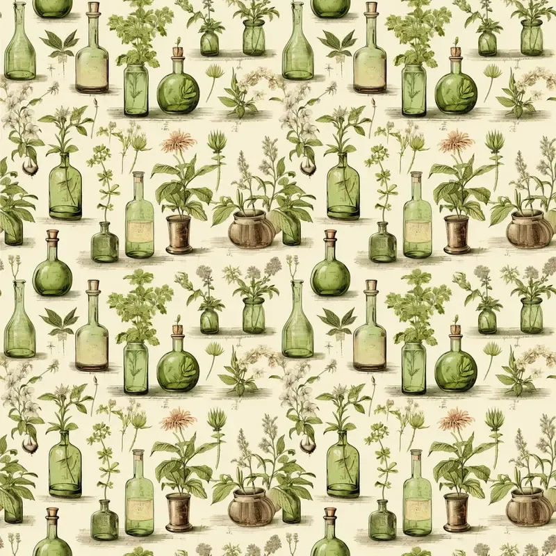 Wild Earth Apothecary Pattern #9 Fabric