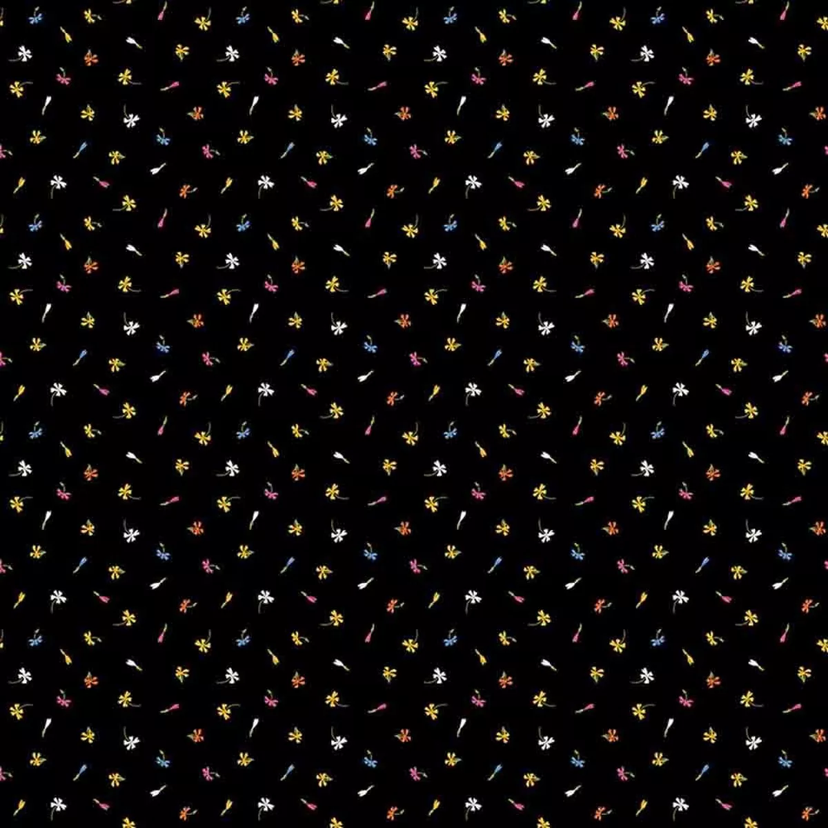 Windham Fabrics – Midnight Blooms – Floret – Black – 1 Yard Cut