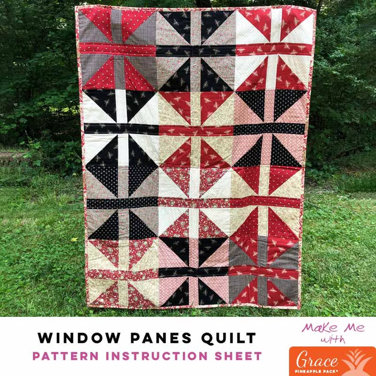 Window Panes Quilt – Grace Pineapple Pack Pattern