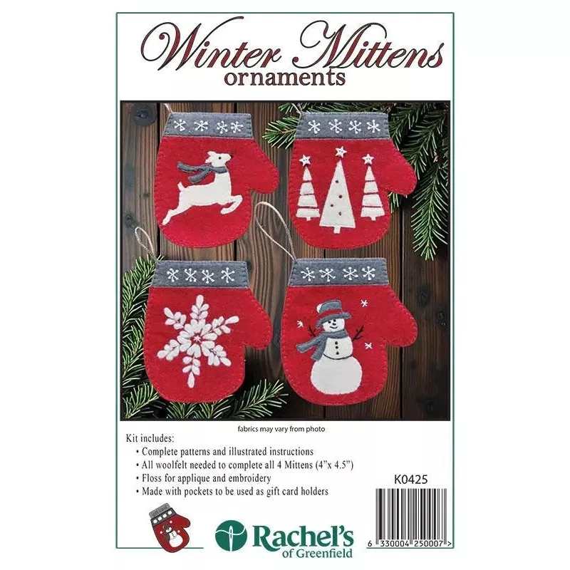 Winter Mittens Ornaments
