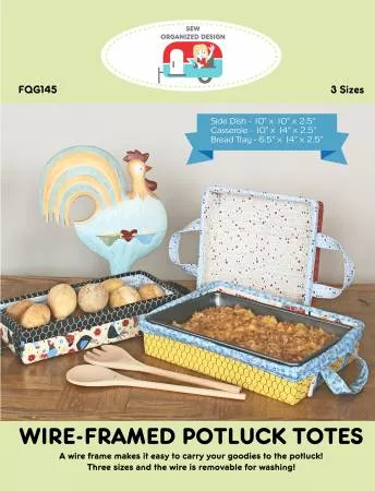 Wire-Framed Potluck Totes Pattern - Sew Organized Designs