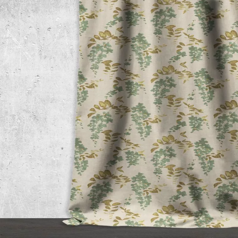 ‘Wizard Jade’ Fabric by the Metre (Green/ Grey)