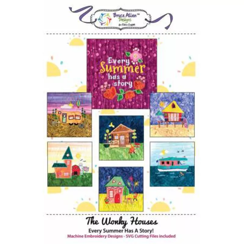 The Wonky Houses Table Runner – Summer
