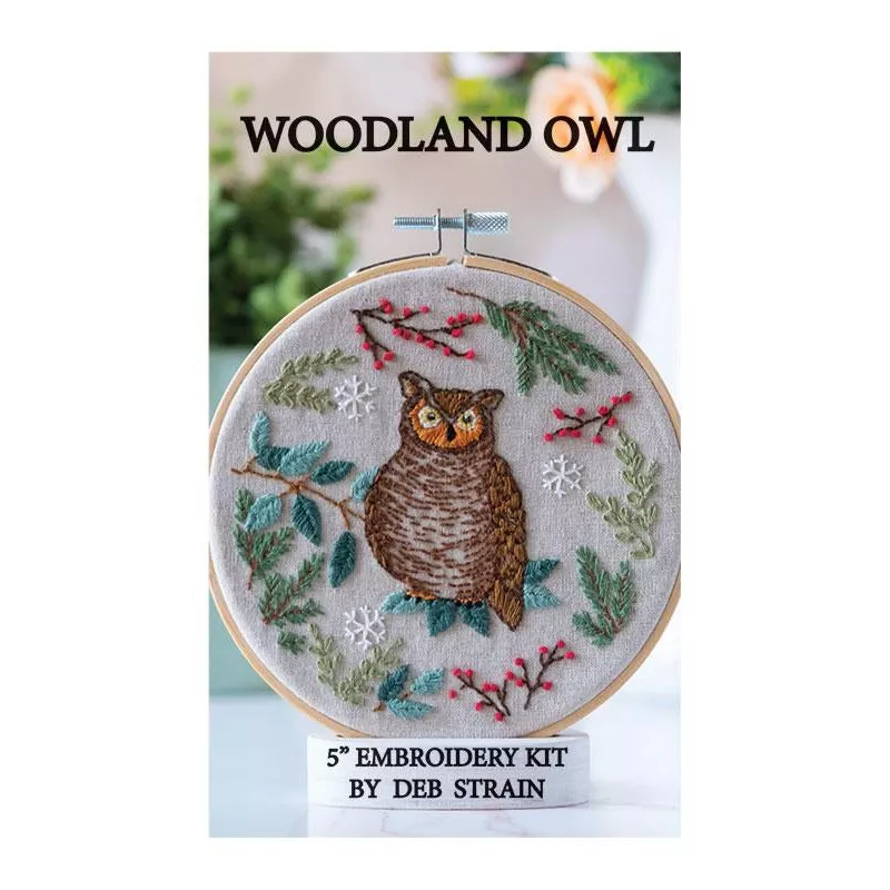 Woodland Owl Embroidery Kit
